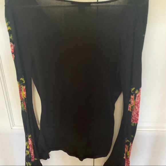 INC black floral top - Picture 7 of 7